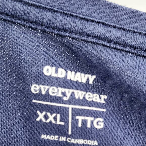 I AM 39+MIDDLE FINGER Blue & White Old Navy Custom Graphic Tee Women's Plus XXL - Picture 4 of 5